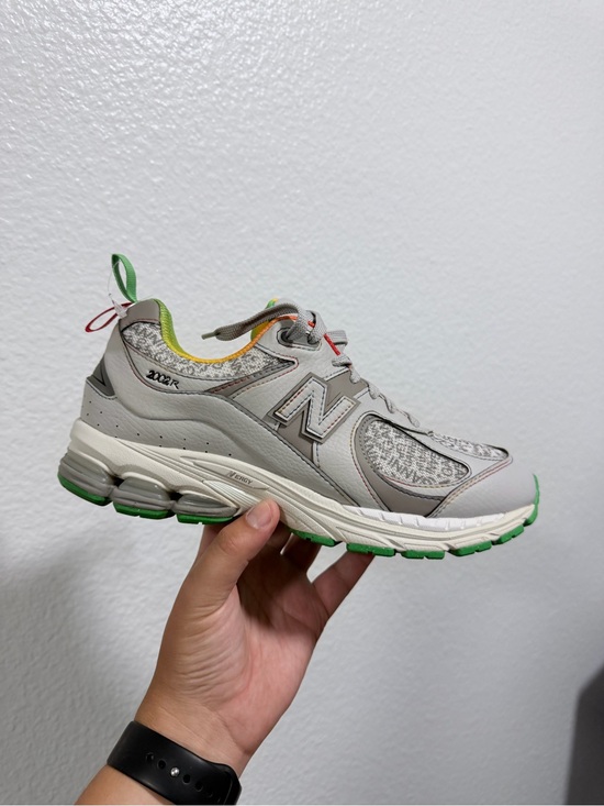 New Balance Other - New Balance x ganni 2002R Light Gray with Green Accents
